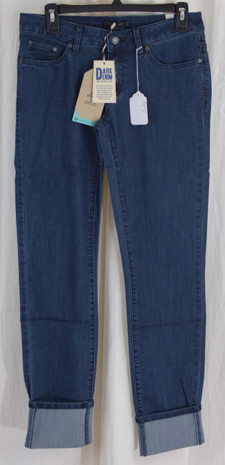 prAna Women's Organic Cotton Kara Jean Indigo Size 4
