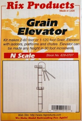 N Scale RIX Products #628-0707  Grain Elevator Kit