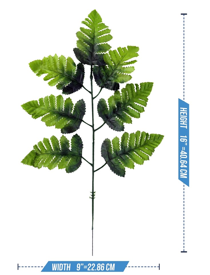 Artificial Silk Leather Leaf Fern, 16Inches Long, 24Pack eBay