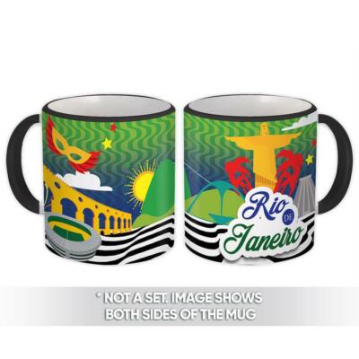Gift Mug : Rio de Janeiro Christ the Redeemer Samba Carnival Lapa