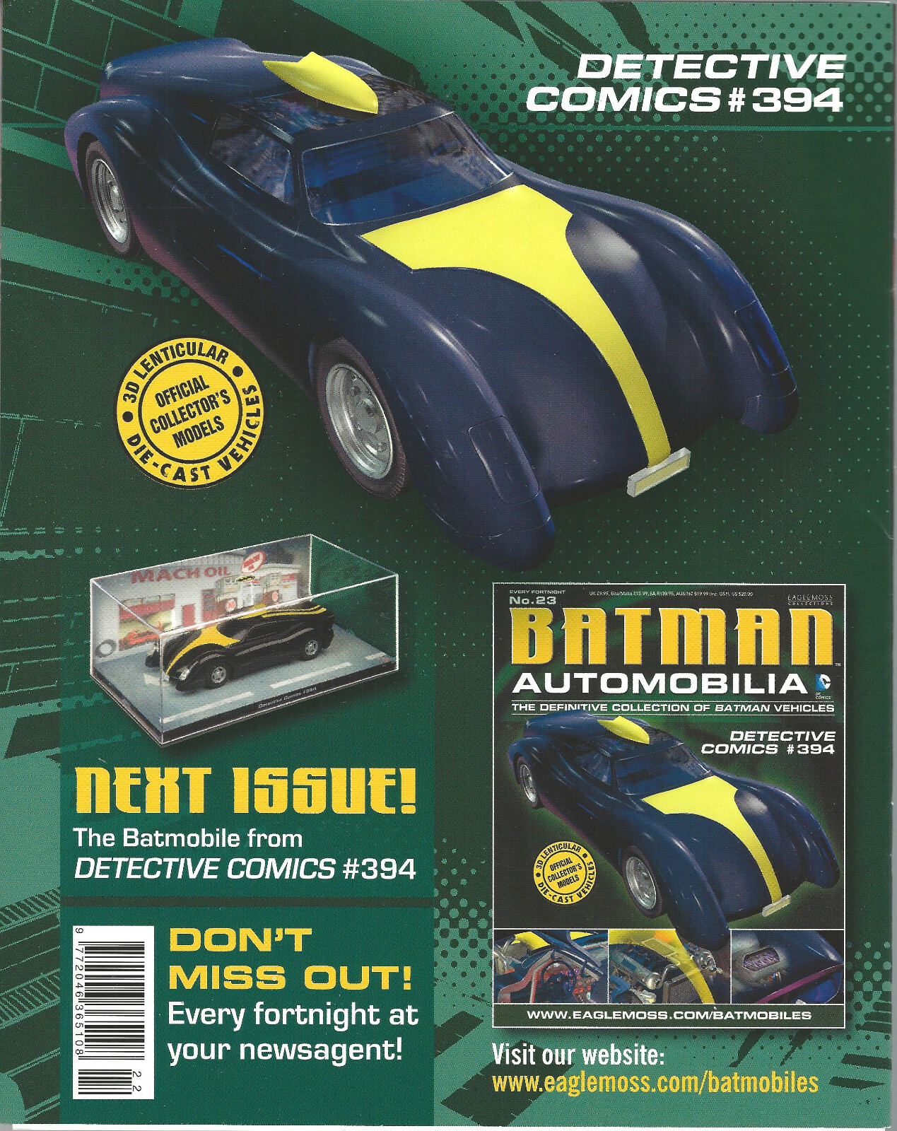 MAGAZINE ONLY Eaglemoss Batman Automobilia 22 Batman 164 MG eBay