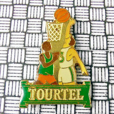 Vintage Tourtel Basketball Enamel Pin Badge 31mm x 21mm