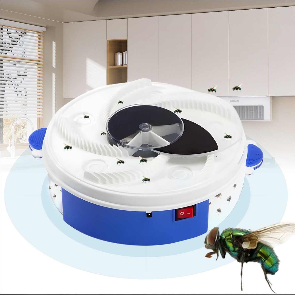Rotating Insect Trap Electric Fly Trap Automatic Fly Catcher Rotating Fly Pest Repellent ...