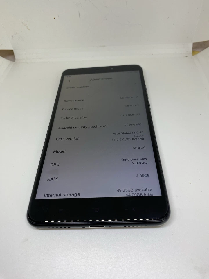 Xiaomi Smartphone MI Max 2 64GB Storage 4GB RAM Unlocked Matte Black IPS LCD, photo 3 of 5