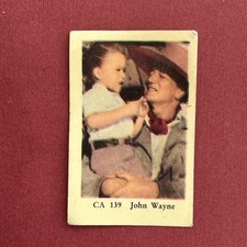 John Wayne 1962 Dutch Gum CA Set #139 Vintage Trading Card