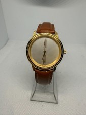Vintage Swiss Made Mens Gold-Tone Minimalist ...
