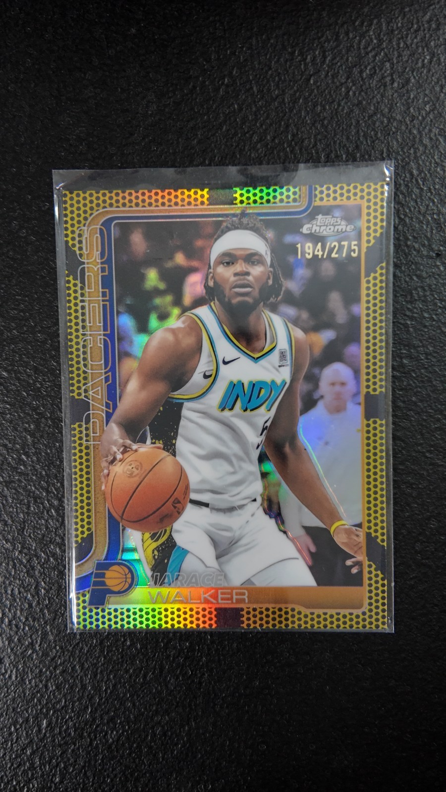 2025-26 Topps Chrome - Jarace Walker #53 Yellow Basketball Refractor /275