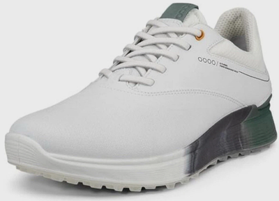 Ecco Men's White S-Three Gore Tex 100% Waterproof Golf Shoes