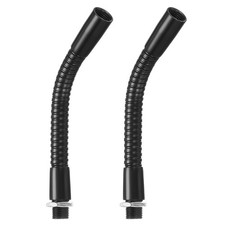 2 Pcs 4.7" Gooseneck Hose M10 Fine Thread Bendable Metal Hose