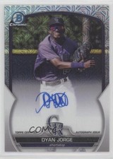 2023 Bowman Chrome Mega Box Chrome Mojo Dyan Jorge #BCMA-DJG Auto 1hc0