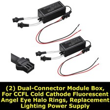 Dual-connector Ccfl Inverters For Halo Ringangel Eyes Lighting Kit By Ijdmtoy