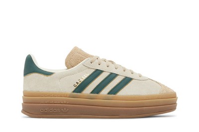 adidas Womens Gazelle Bold Cream Collegiate Green ID7056 Available Now