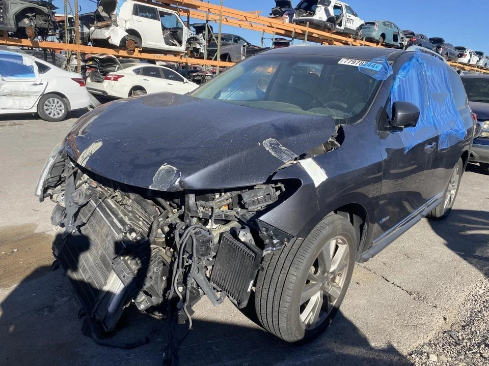 AC Compressor 4 Cylinder Hybrid Fits 14-17 INFINITI QX60 27719940 - Image 2 of 4