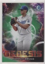 2021 Bowman Draft Genesis Green Refractor 70/99 Maddux Bruns #GNS-15 0ji1