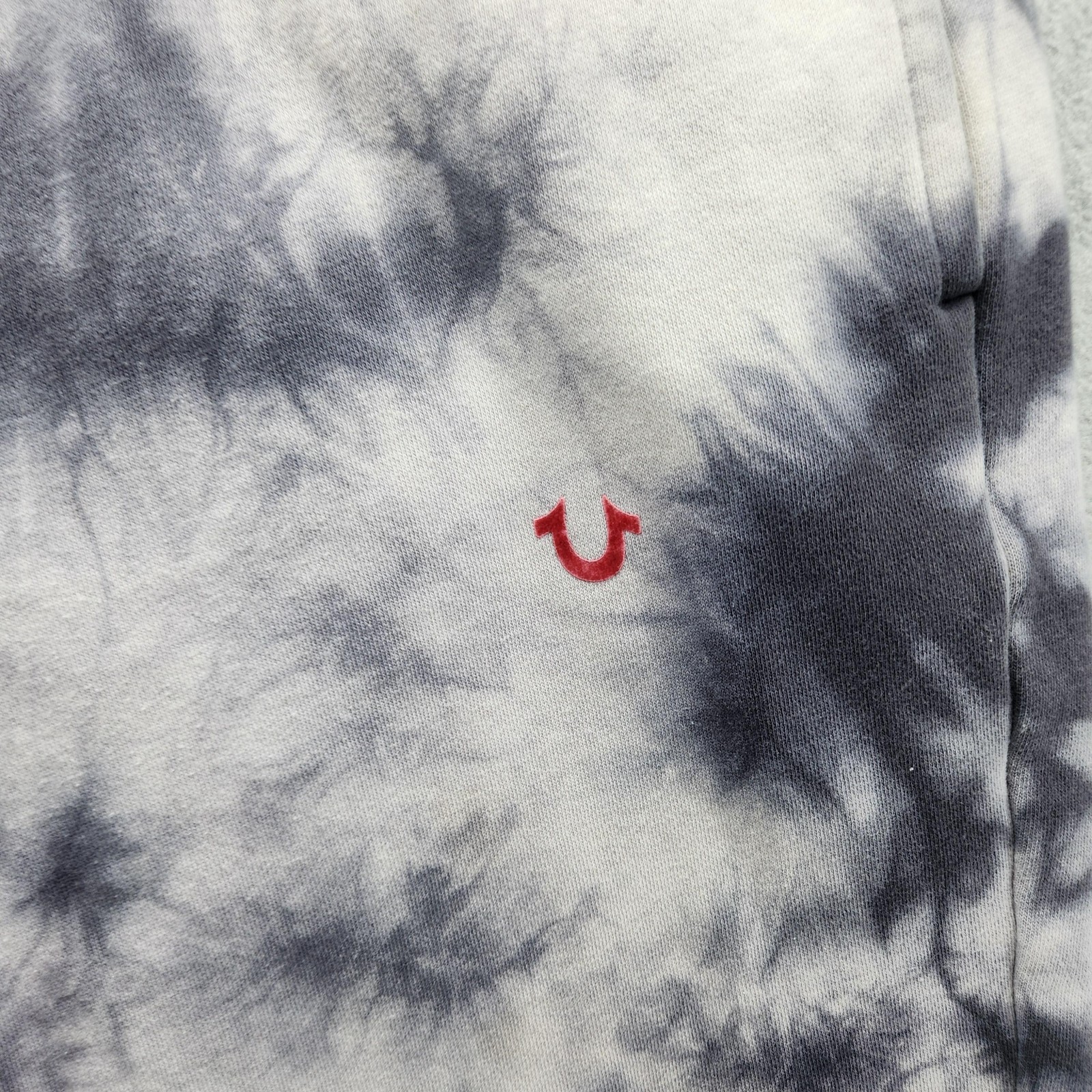 True Religion Sweatpants Mens Small Gray Tie Dye Joggers Fleece Logo Pants thumbnail 4
