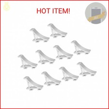 uxcell 10Pcs Refrigerator Shelf Clips, 0.8" Aluminum Freezer Shelving Pegs Repla