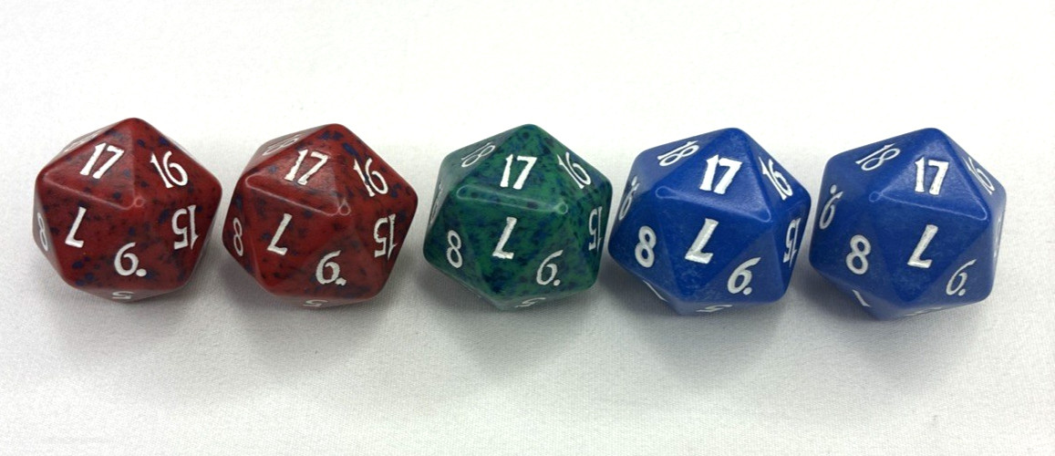 Magic The Gathering MTG Beatdown Box Set Black Lotus Spindown D20 Lot of 5 Dice view 3