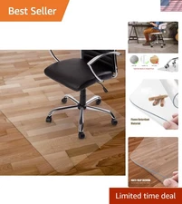 Clear 48” x 32” Chair Mat - Durable PVC Floor Protector for Hard Surfaces
