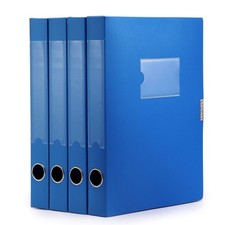 4 PCS A4 Storage File Boxes Plastic Archives Cases Lid Organizer 31x24x4 cm