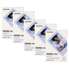 FUJIFILM instax mini Soft Lavender Instant Film 10 Exposures - 5 Pack