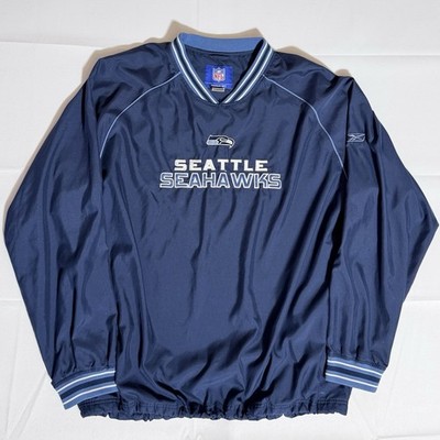Seattle Seahawks Jacket, VTG, Windbreaker, RN#69421, Blue, Male