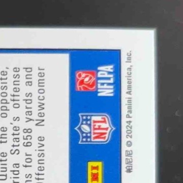 2024 Panini Score Keon Coleman Artist's Proof 30/35 #337 RC Buffalo Bills - Picture 9 of 10