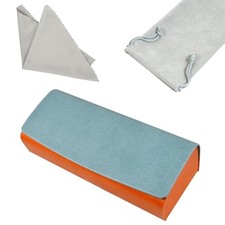 Glasses Case hard shell,3-in-1 Travel Sunglasses Case  Eyeglass Blue-orange
