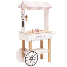 Le Toy Van Ice Cream Trolley Market Stall - Wooden Pretend Play Toy TV327