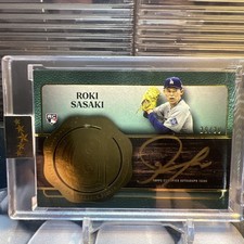 2025 Topps Five Star Golden Graphs Aqua Roki Sasaki RC 29/30