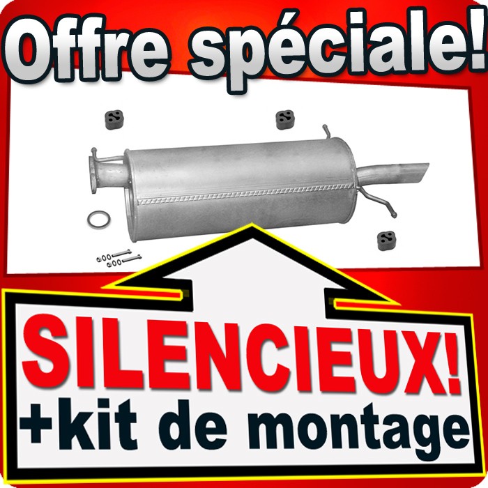 Silencieux arrière MAZDA 626 V 1.8 1.9 2.0 16V pot echappement essence 1998 1999 2000 2001 2002