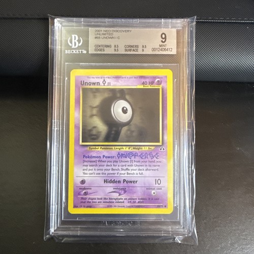 Unown [I] (1st Edition) graded BGS 9 for sale on eBay