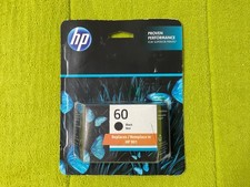 Genuine HP 60 Black Ink Cartridge CC640WN EXP 2026 Sealed Box