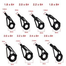 Kit di riparazione punta canna da pesca grado professionale 24 pz con anelli in