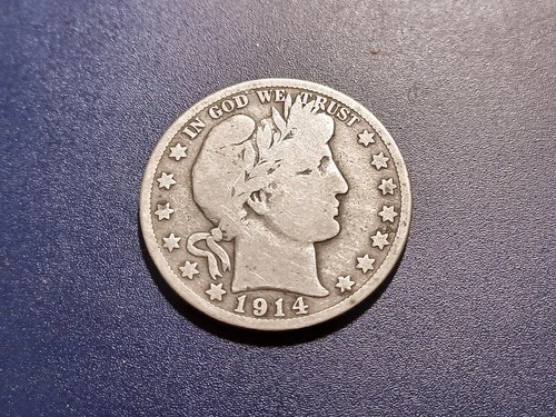VG 1914-S Barber Half Dollar