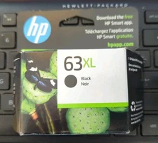 New HP 63 XL Black Ink Cartridge High Yield Genuine OEM Original Sealed Jan 2020