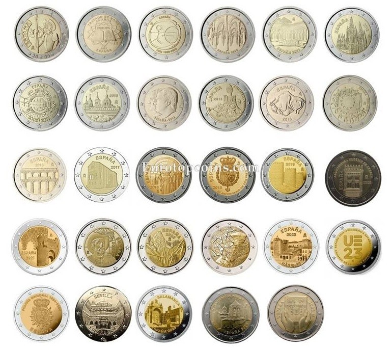 #RM# 2 EURO COMMEMORATIVE SPAIN (2005-2026) -  ALL PIECES - PLEASE CHOOSE