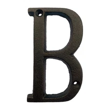 BetLight 5.1 Inch High Cast Iron House Letter, Solid Home Address Letter, Ele...