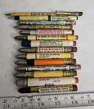 Vtg Christian Religious Bullet & Mechanical Pencil Lot All Different Jesus Psalm