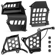 Black L R Nerf Bars  Heel Guards Footrest For Yamaha Banshee 350 YFZ350 1990...