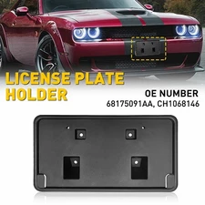 Front Bumper License Plate Mounting Bracket Holder For 2015-23 Dodge Challenger