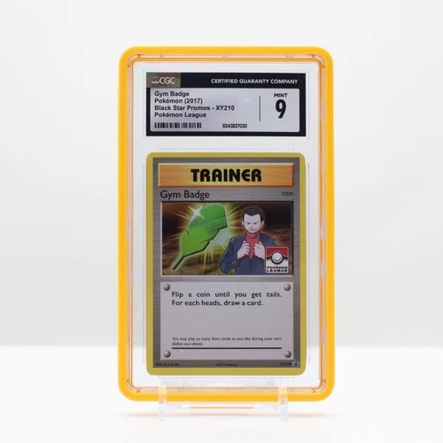 Pokemon Gym Badge #XY210 Pokemon League Black Star Promo 2017 - CGC 9 Mint