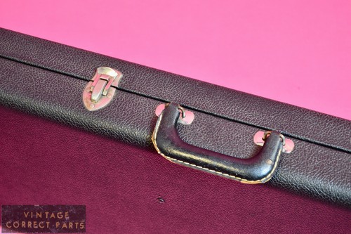 Vintage 1965 Fender Case Jazzmaster Jaguar  "No Tail" logo - CLEAN 1966 1967 68 - Picture 10 of 14