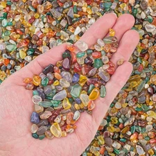 0.5 Lb Colorful Agate Aquarium Fish Tank Gravel Rocks, 0.5 LB Multicolor Agate