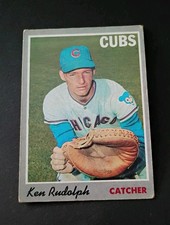 1970 Topps Baseball Ken Rudolph #46 Chicago Cubs Rookie Card Very Good. rookie card picture