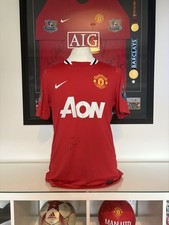 ** 2011 /12 MATCH WORN MANCHESTER UNITED SHIRT SMALLING SIGNED **