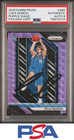 2018 Luka Doncic Auto Rookie Panini Purple Wave Prizm Signed RC Lakers PSA/DNA 8