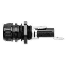 Fuse Holder, 0 to 20A Amp Range, 250V AC/DC Volt Rating, 1 Poles, Quick Connect