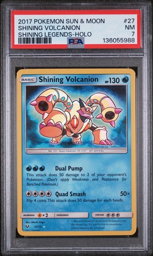 Shining Volcanion graded PSA 7 for sale on eBay