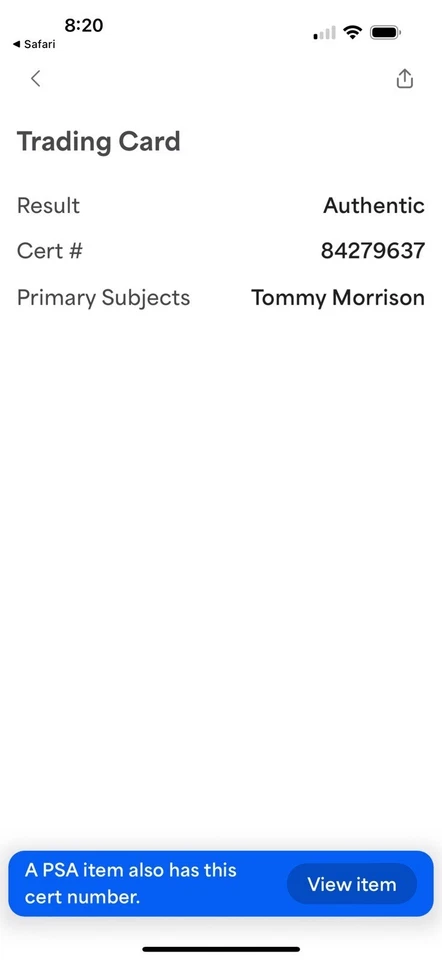 1991 Ringlords Tommy Morrison Rocky Signed The Duke Auto Psa Coa Mint Rc /150 - Image 4 of 4