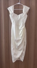 House of CB Loretta Off the Shoulder Satin Corset Dress Size XS
